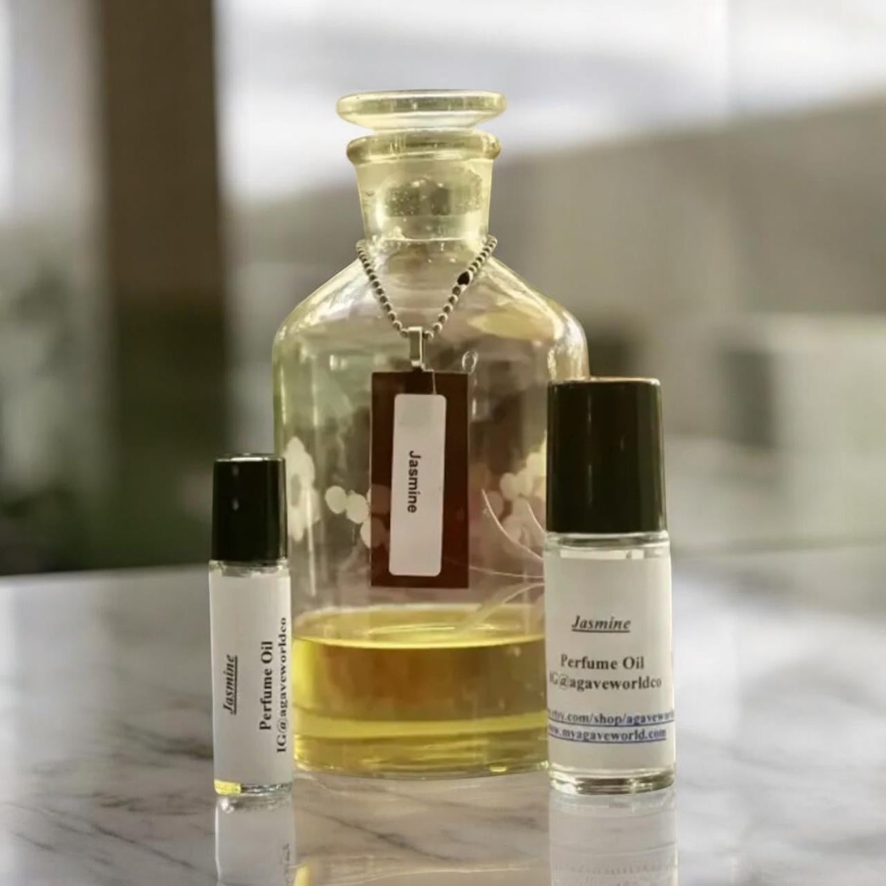 Egyptian Jasmine Fragrance Oil/ Perfume Oil/ Alcohol Free/ Roll-On Bottle