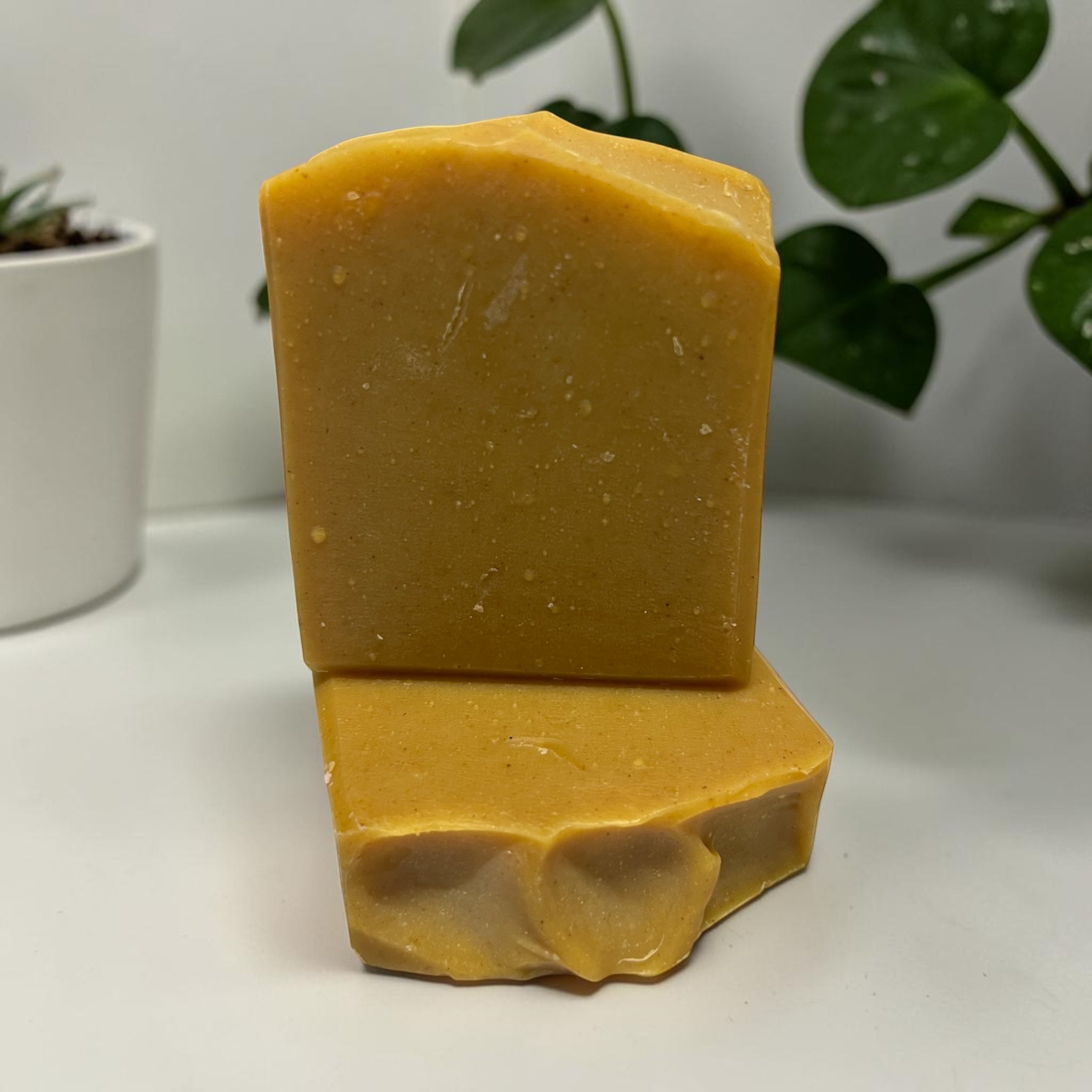 Turmeric Goats Milk Soap/ Orange Patchouli/ All Natural/ Handcrafted/ Cold Process