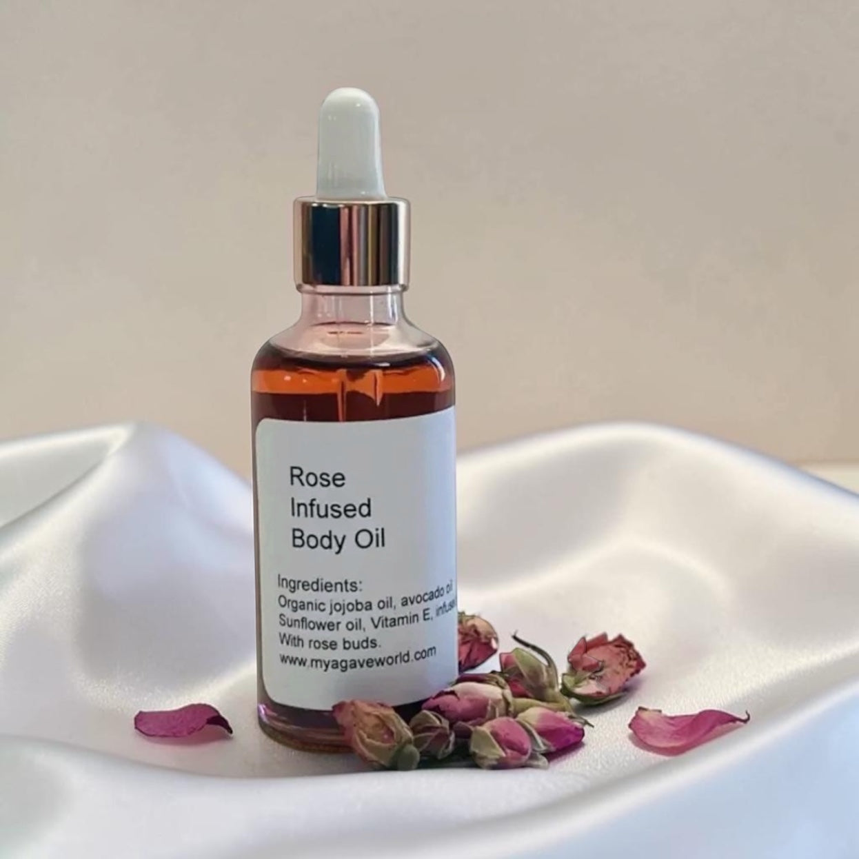 Rose Infused Body Oil/ Massage Hydration/ Moisturizer