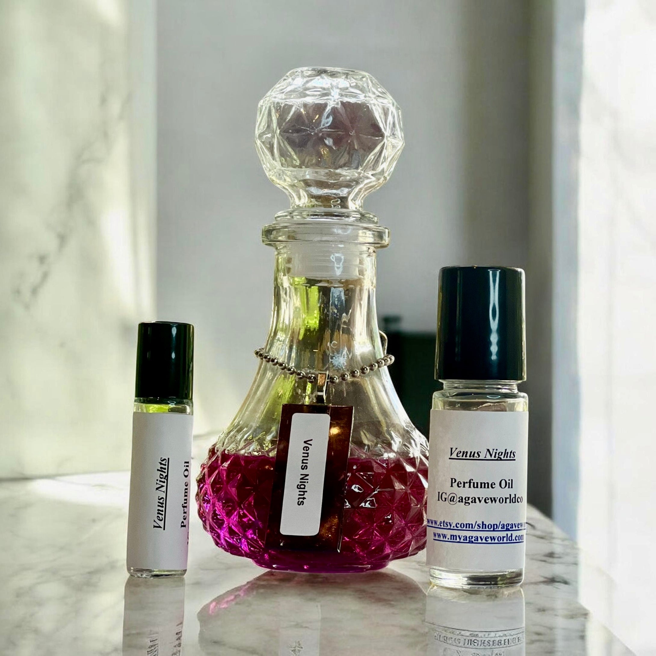 Venus Nights Fragrance Oil/ Alcohol Free Roll- On Glass Bottle
