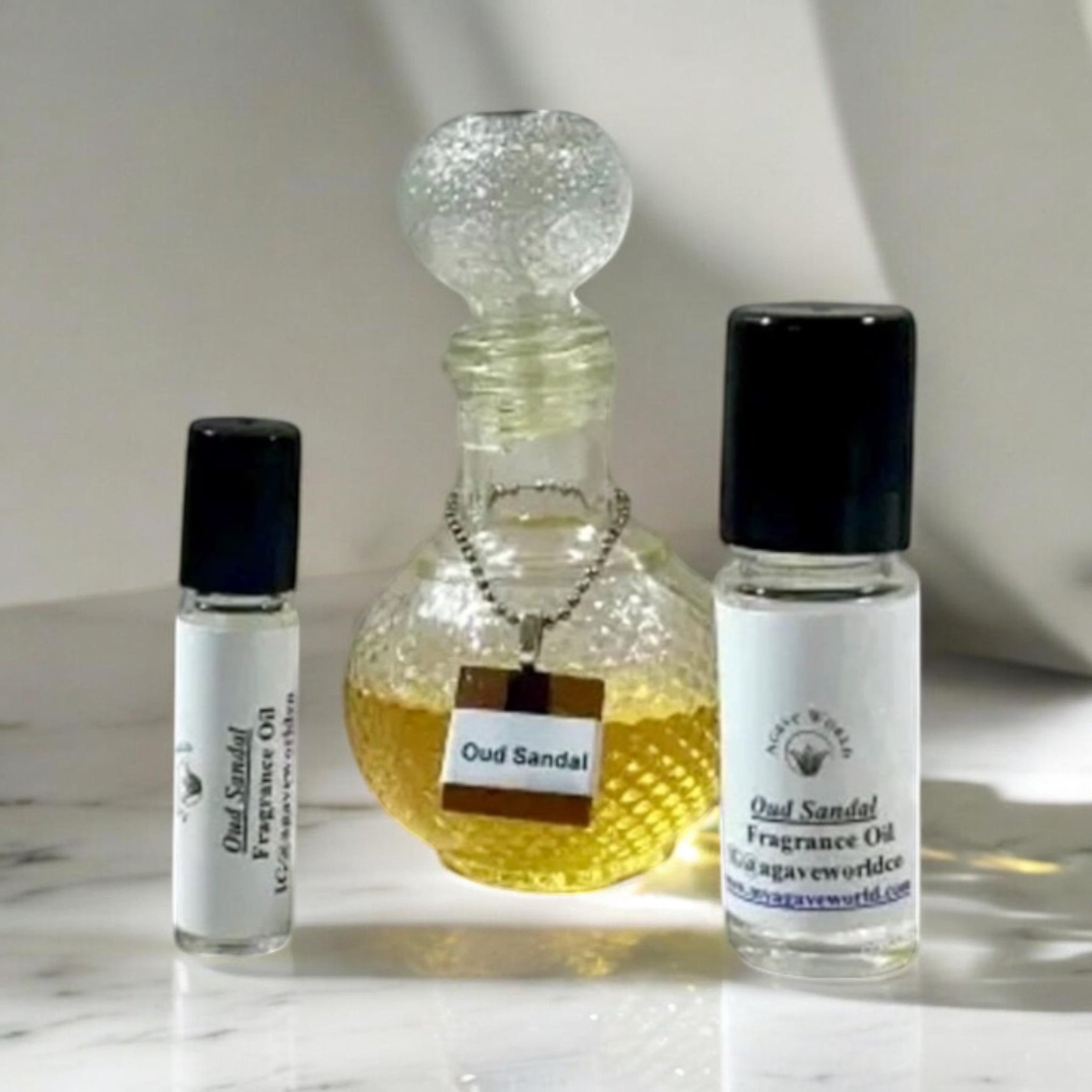 Oud Sandal Fragrance Oil/ Alcohol Free/ Roll- On Bottle