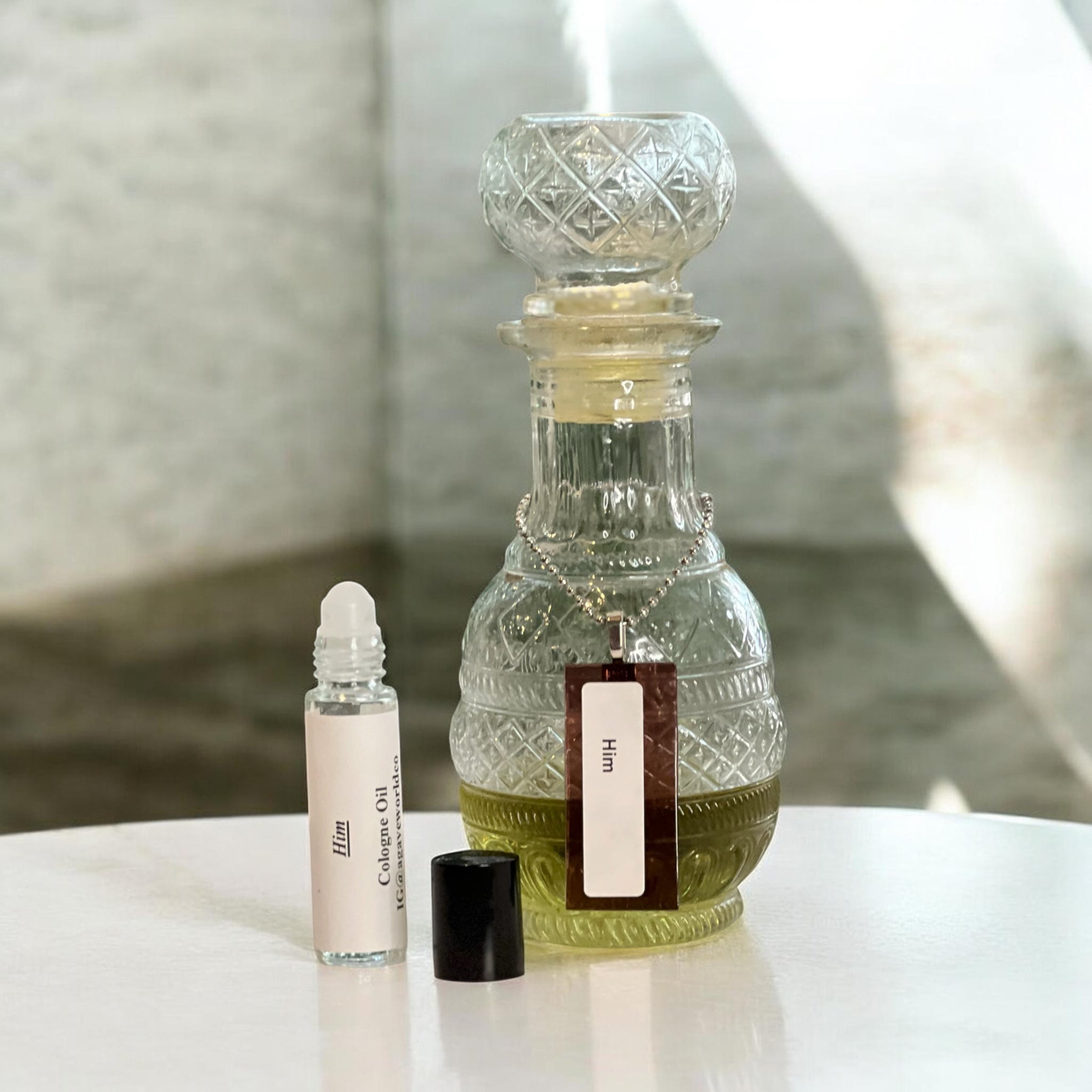 Him Cologne Oil/ Alcohol Free Roll- On Glass Bottle