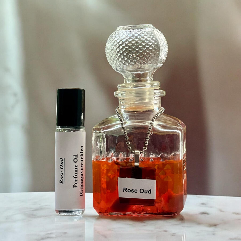 Rose Oud Fragrance Oil/ Alcohol Free/ Roll -On Bottle