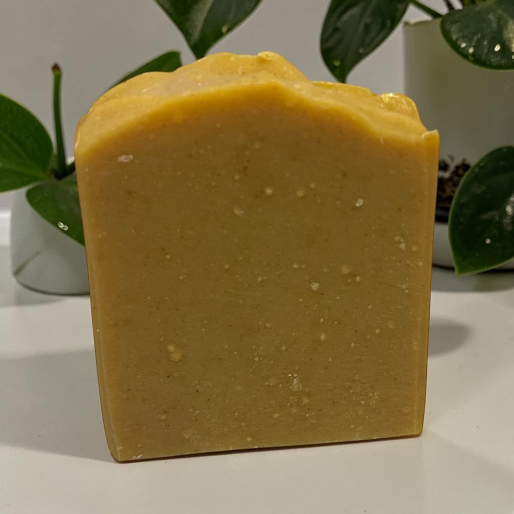 Turmeric Goats Milk Soap/ Orange Patchouli/ All Natural/ Handcrafted/ Cold Process