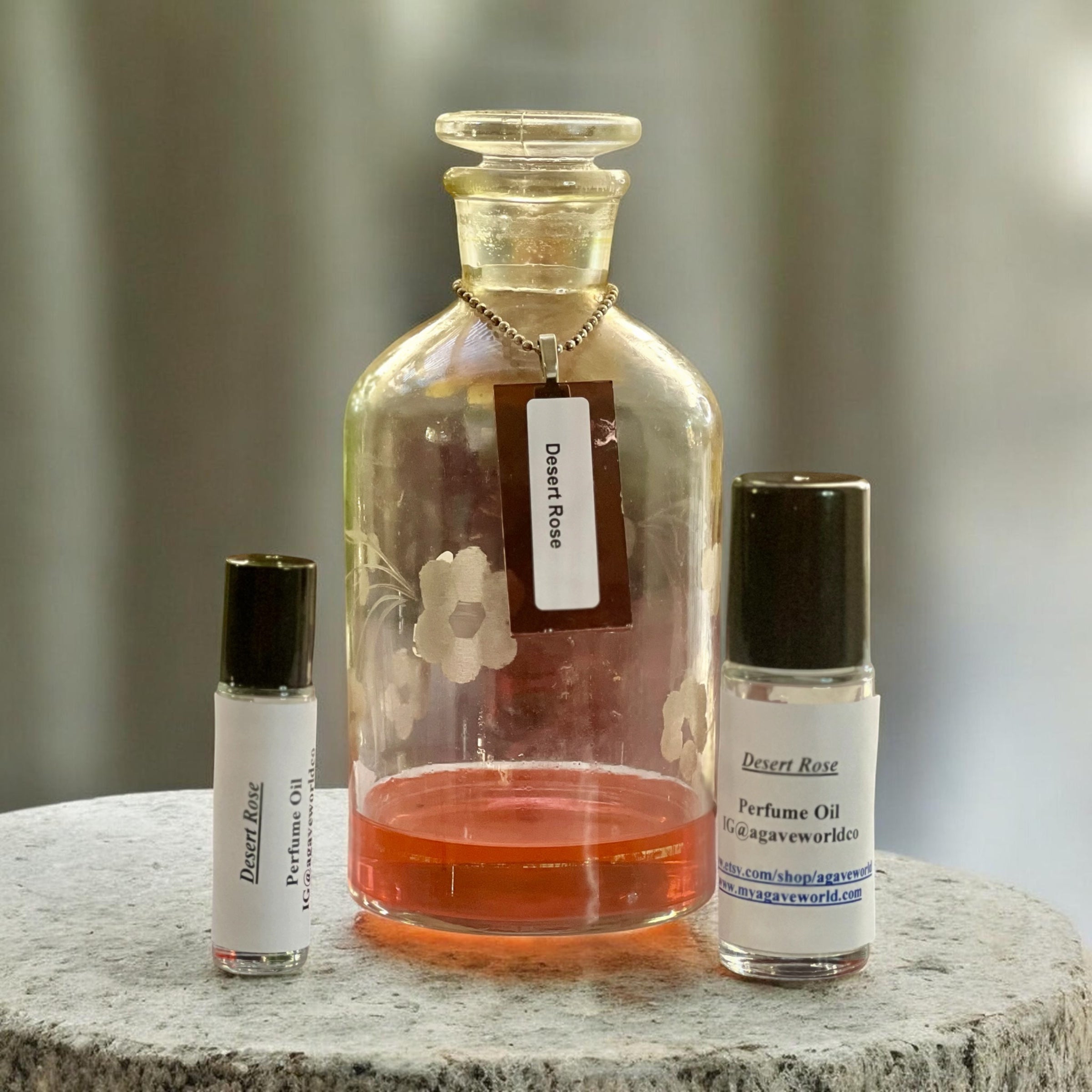 Desert Rose Perfume/ Alcohol Free/ Roll- On Bottle