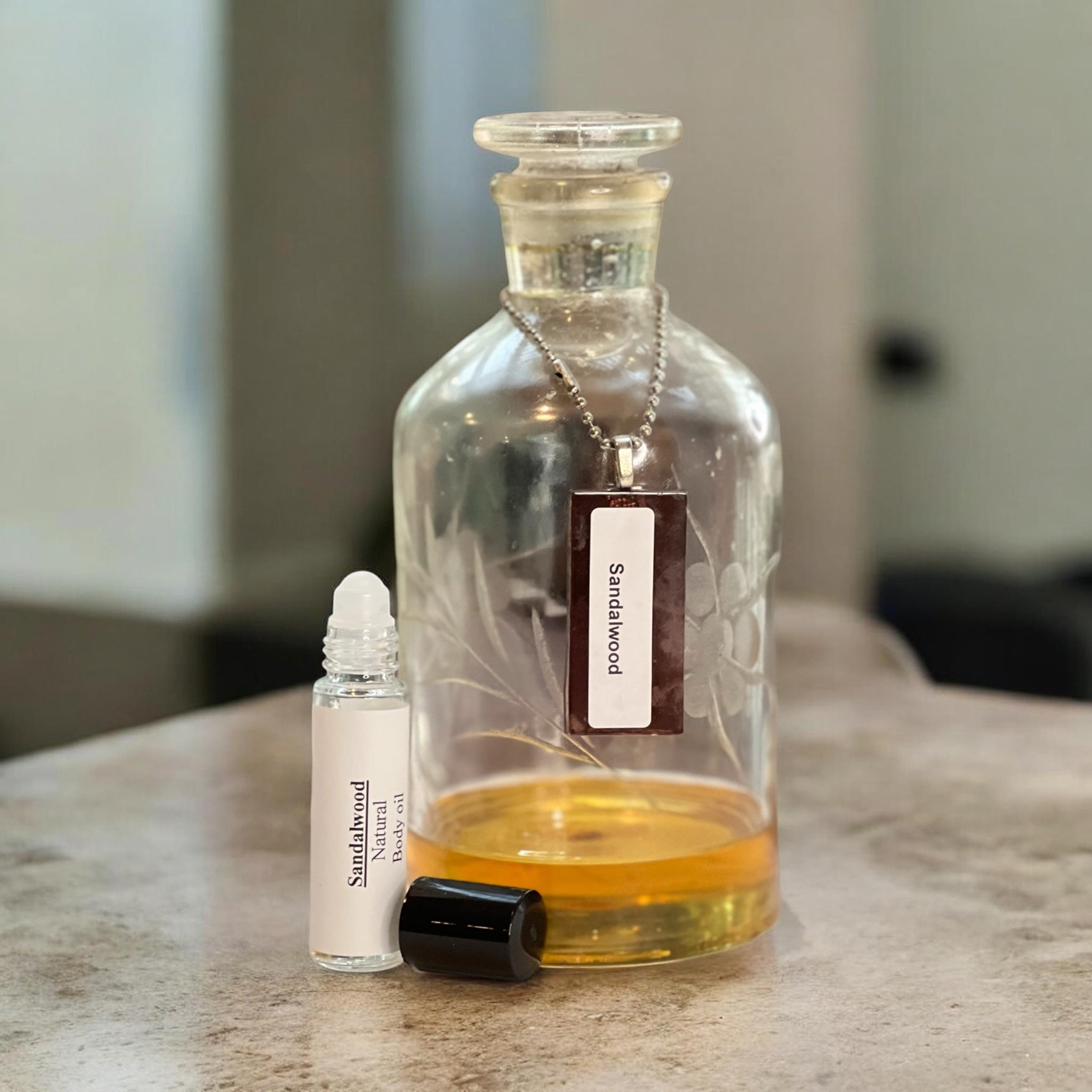 Arabian Sandalwood Fragrance Oil/ Alcohol Free Roll- On Bottle