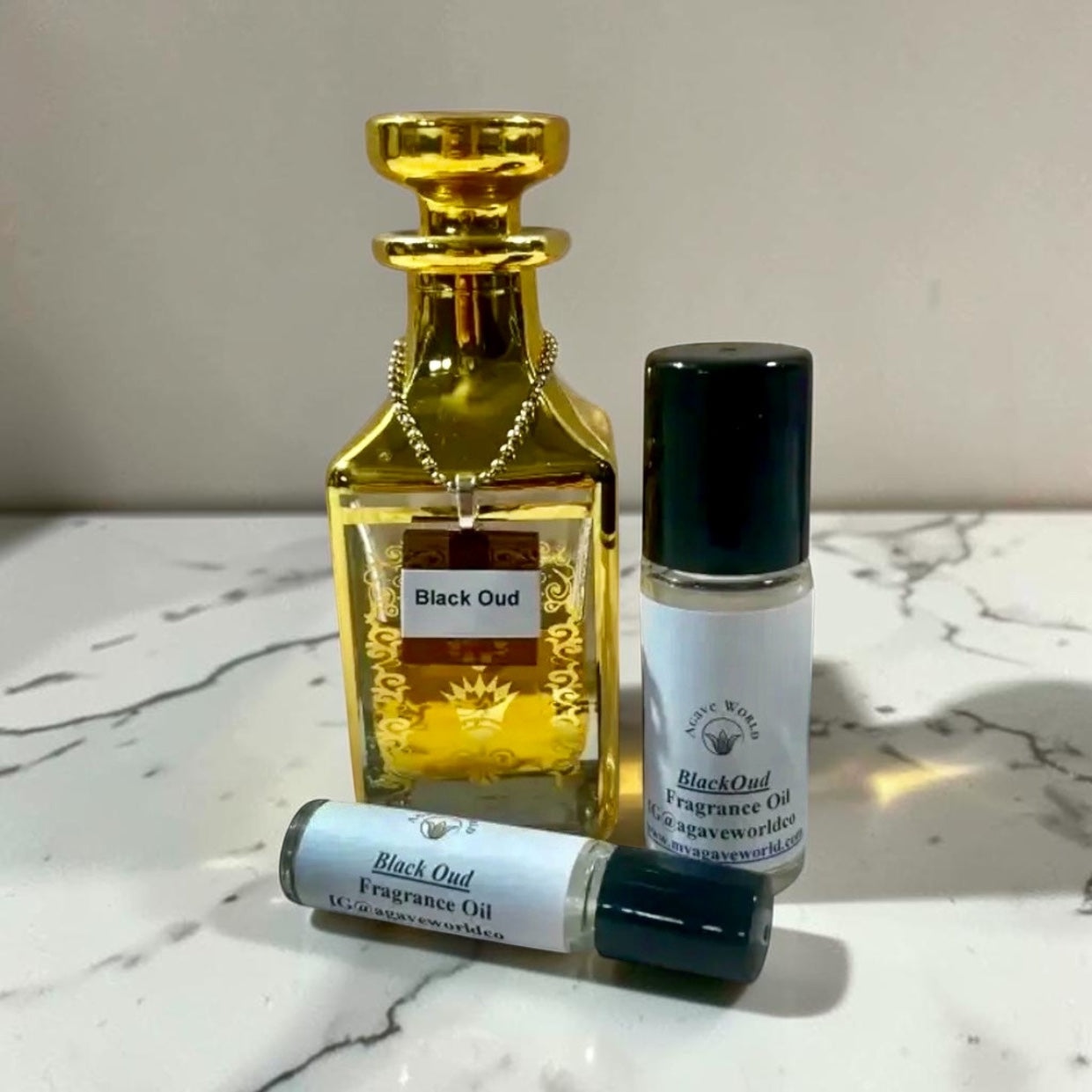 Black Oud Fragrance Oil/ Alcohol Free/ Roll-On Bottle